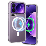 For Xiaomi 17 Pro Max Clear Phone Magnetic Case TPU+Acrylic Back Cover
