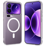 For Xiaomi 17 Pro Max Clear Phone Magnetic Case TPU+Acrylic Back Cover
