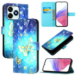 For Honor X5c Plus 4G Leather Case Pattern Printing Wallet Stand Mobile Cover with Strap