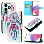 For Honor X5c Plus 4G Leather Case Pattern Printing Wallet Stand Mobile Cover with Strap