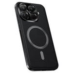 For Xiaomi 15T Pro Magnetic Case PU TPU PC Phone Back Cover with Metal Lens Frame