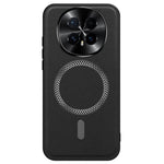 For Honor Magic8 5G Magnetic Case PU TPU PC Phone Back Cover with Metal Lens Frame