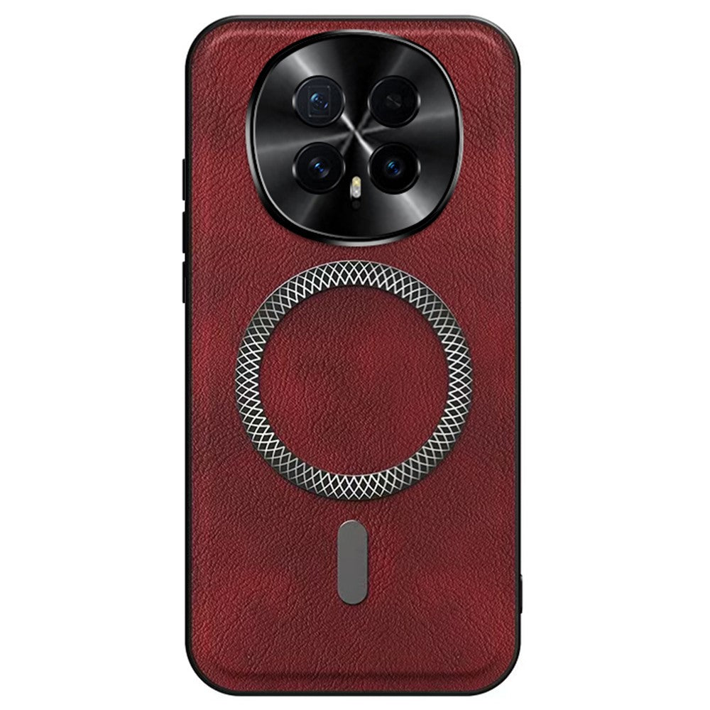 For Honor Magic8 5G Magnetic Case PU TPU PC Phone Back Cover with Metal Lens Frame