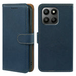 Phone Case for Honor 400 Smart 5G  /  X7d 4G  /  X7d 5G RFID Blocking Wallet Litchi Texture Leather Phone Cover Magnetic Clasp