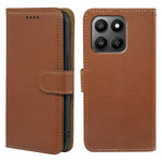Phone Case for Honor 400 Smart 5G  /  X7d 4G  /  X7d 5G RFID Blocking Wallet Litchi Texture Leather Phone Cover Magnetic Clasp