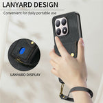 For Xiaomi 15T Case with Card Holder Kickstand Leather Phone Back Cover