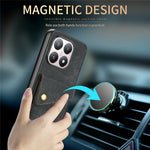 For Xiaomi 15T Case with Card Holder Kickstand Leather Phone Back Cover