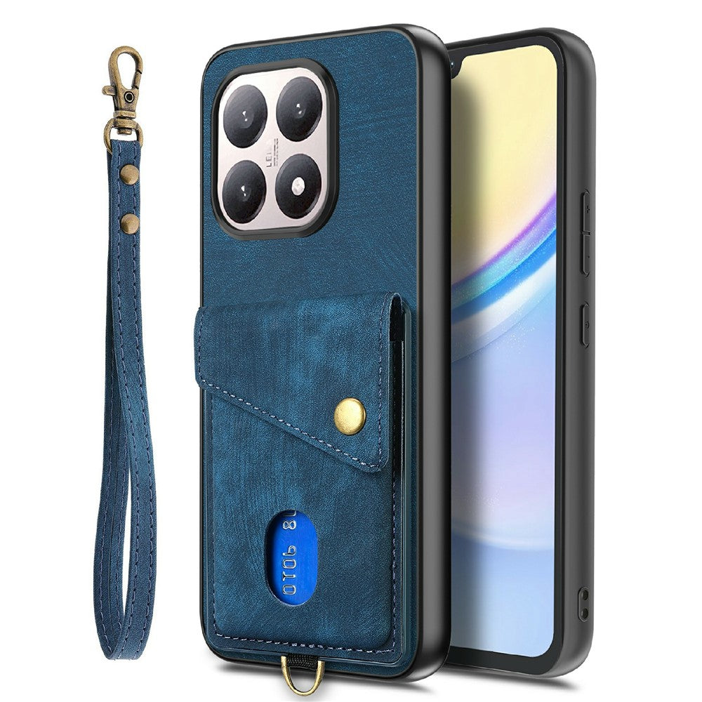 For Xiaomi 15T Case with Card Holder Kickstand Leather Phone Back Cover