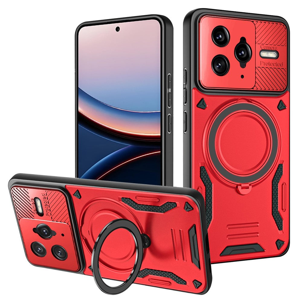 Phone Case for Xiaomi Poco F7 Ultra 5G  /  Redmi K80 Pro 5G Magnetic Case Shockproof TPU + PC Phone Back Cover with Kickstand