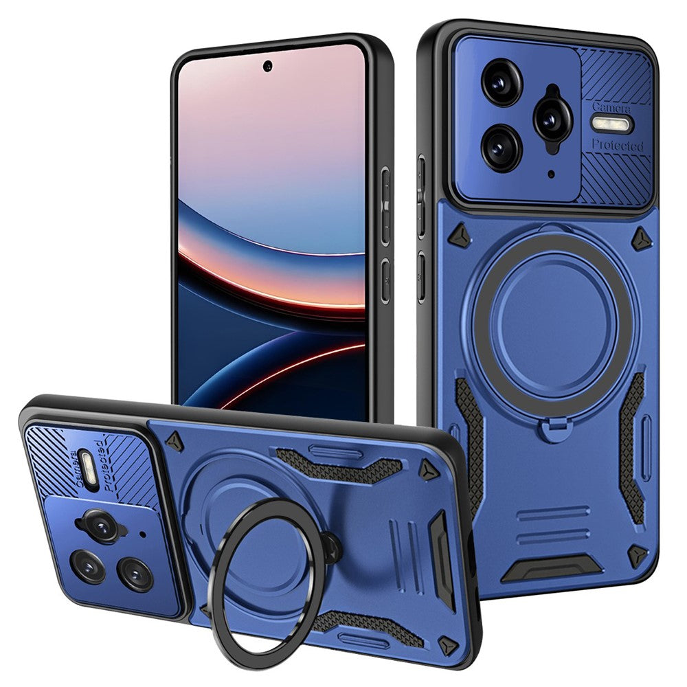 Phone Case for Xiaomi Poco F7 Ultra 5G  /  Redmi K80 Pro 5G Magnetic Case Shockproof TPU + PC Phone Back Cover with Kickstand