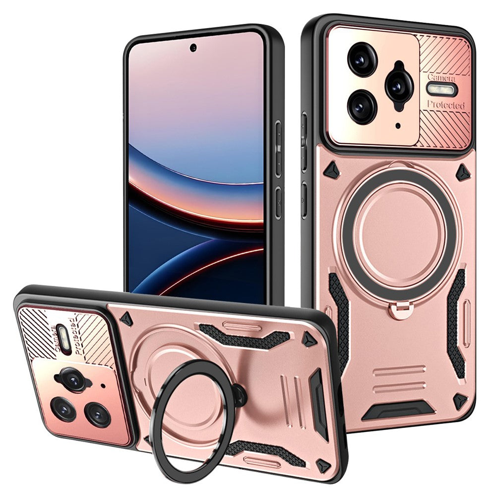 Phone Case for Xiaomi Poco F7 Ultra 5G  /  Redmi K80 Pro 5G Magnetic Case Shockproof TPU + PC Phone Back Cover with Kickstand