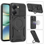 For Xiaomi Redmi A5 NFC (EU) (173.45mm) Magnetic Case Shockproof TPU + PC Phone Back Cover with Kickstand
