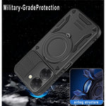 For Xiaomi Redmi A5 NFC (EU) (173.45mm) Magnetic Case Shockproof TPU + PC Phone Back Cover with Kickstand
