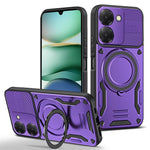For Xiaomi Redmi A5 NFC (EU) (173.45mm) Magnetic Case Shockproof TPU + PC Phone Back Cover with Kickstand