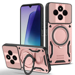 For Xiaomi Redmi 14C 5G Magnetic Case Shockproof TPU + PC Phone Back Cover with Kickstand