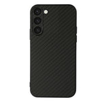 Samsung Galaxy S23, Kolfibertexturerat mobilskal, Reptåligt PU-läderbelagt TPU Bakstycke