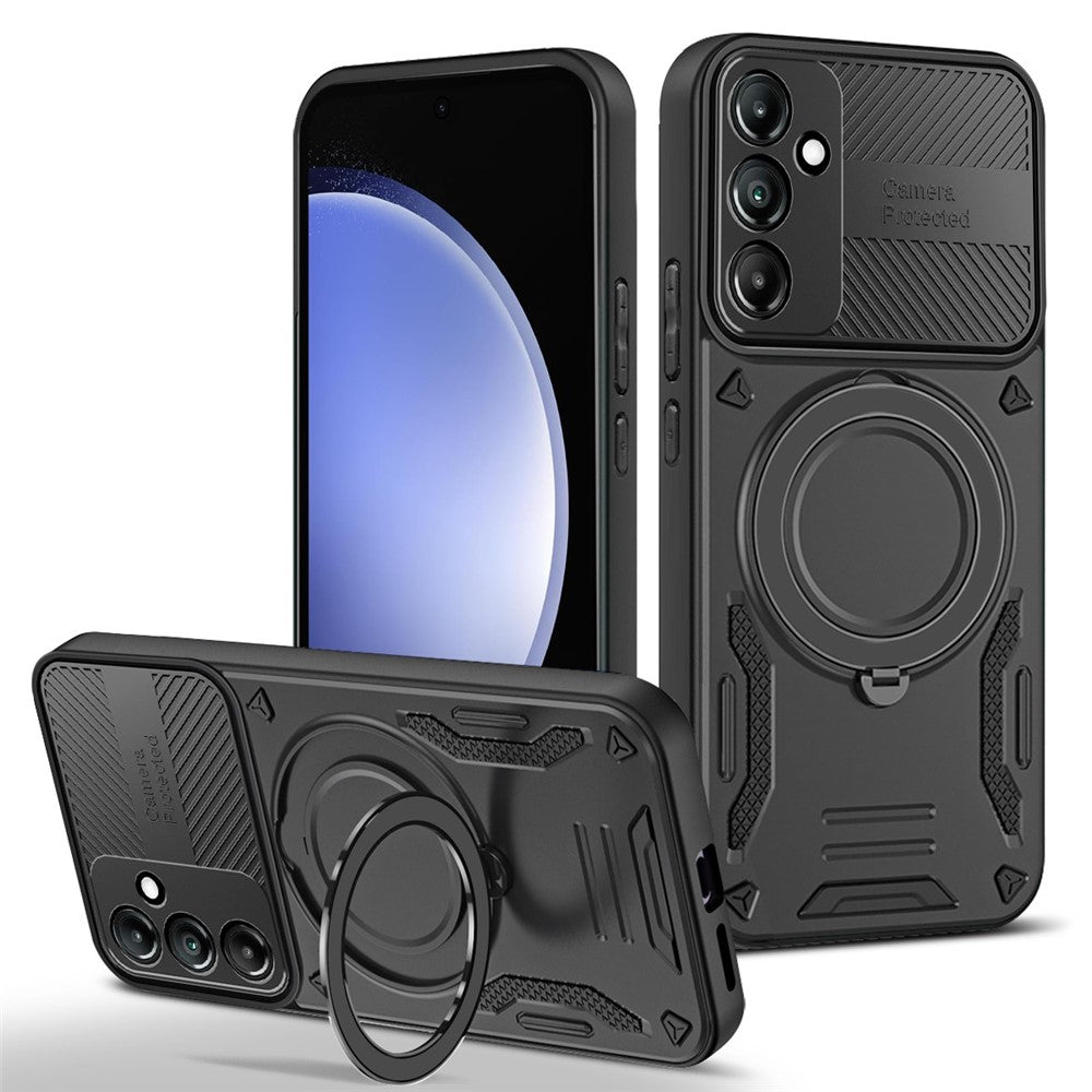 Phone Case for Samsung Galaxy A36 5G / Galaxy A56 5G Magnetic Case Shockproof TPU + PC Phone Back Cover with Kickstand