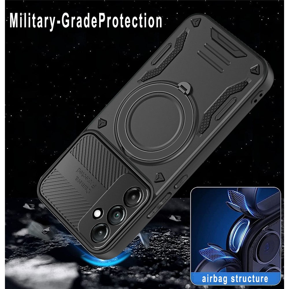 Phone Case for Samsung Galaxy A36 5G / Galaxy A56 5G Magnetic Case Shockproof TPU + PC Phone Back Cover with Kickstand