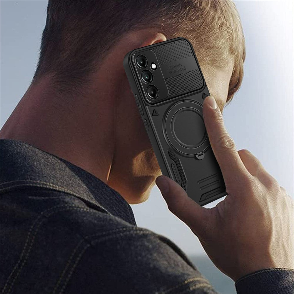 Phone Case for Samsung Galaxy A36 5G / Galaxy A56 5G Magnetic Case Shockproof TPU + PC Phone Back Cover with Kickstand
