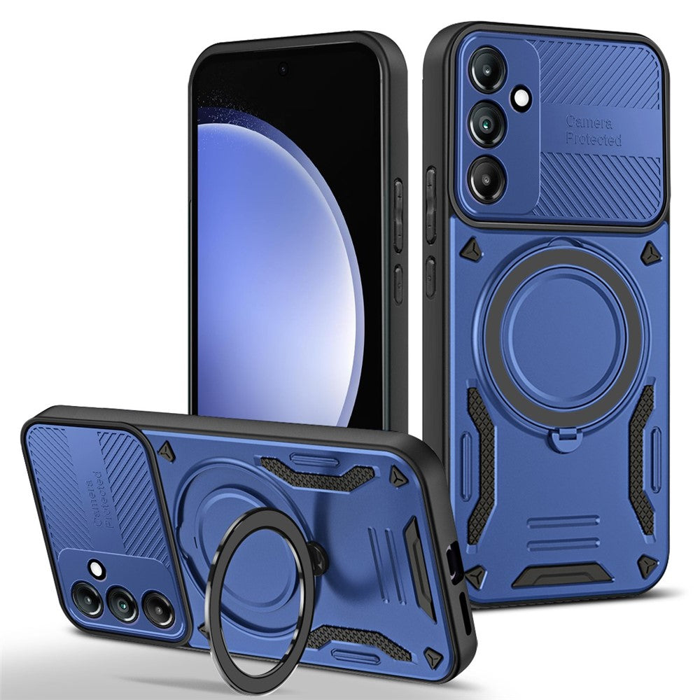 Phone Case for Samsung Galaxy A36 5G / Galaxy A56 5G Magnetic Case Shockproof TPU + PC Phone Back Cover with Kickstand