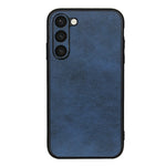 Mobile Phone Case for Samsung Galaxy S23, Cowhide Texture Dustproof Anti-Scratch Hard PC+TPU+PU Leather Phone Cover