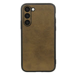 Mobile Phone Case for Samsung Galaxy S23, Cowhide Texture Dustproof Anti-Scratch Hard PC+TPU+PU Leather Phone Cover