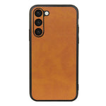 Mobile Phone Case for Samsung Galaxy S23, Cowhide Texture Dustproof Anti-Scratch Hard PC+TPU+PU Leather Phone Cover