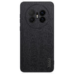 Huawei Mate 70 Air-skal i trästruktur, PU-läderbelagt PC TPU-mobilskal