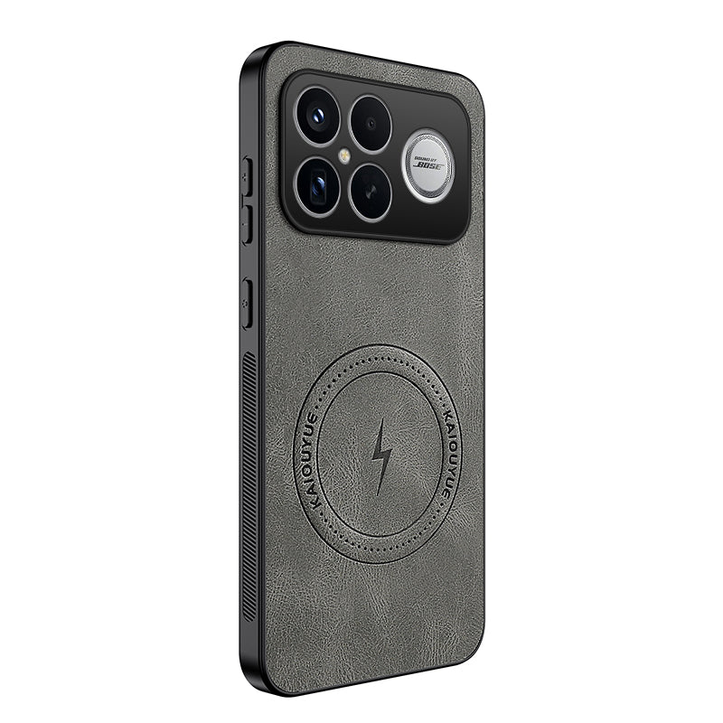 WANLONFENG För Xiaomi Redmi K90 Pro Max 5G / Poco F8 Ultra Magnetiskt Skal SD1-serien Nappa Textur PC TPU mobilskal