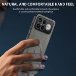 WANLONFENG För Xiaomi Redmi K90 Pro Max 5G / Poco F8 Ultra Magnetiskt Skal SD1-serien Nappa Textur PC TPU mobilskal