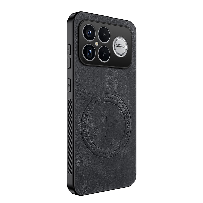 WANLONFENG För Xiaomi Redmi K90 Pro Max 5G / Poco F8 Ultra Magnetiskt Skal SD1-serien Nappa Textur PC TPU mobilskal