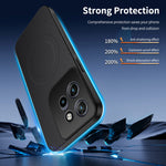 WANLONFENG For Motorola Edge 70 5G Magnetic Case  TQ Series Carbon Fiber Texture PC TPU Phone Cover