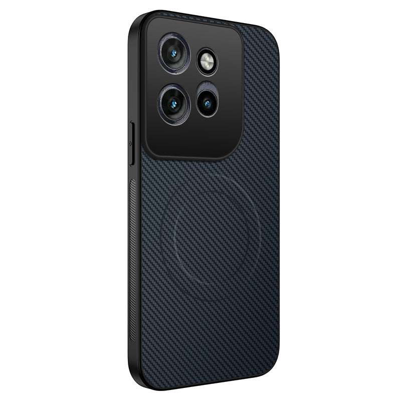 WANLONFENG For Motorola Edge 70 5G Magnetic Case  TQ Series Carbon Fiber Texture PC TPU Phone Cover