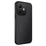 WANLONFENG For Honor Play10 4G Magnetisk Cover TQ Serie Kulfiber Tekstur PC TPU Telefoncover