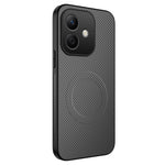 WANLONFENG For Honor Play10 4G Magnetisk Cover TQ Serie Kulfiber Tekstur PC TPU Telefoncover