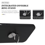 Til Samsung Galaxy A57 5G etui med ringstativ, blødt TPU mat telefoncover