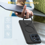 Til Motorola Edge 60 Neo 5G / Edge 50 Neo 5G / Moto S50 5G / ThinkPhone 25 5G Magnetisk cover Roterende ringstativ TPU + PC Bagcover