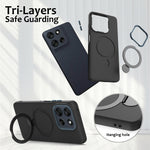 Til Motorola Edge 60 Neo 5G / Edge 50 Neo 5G / Moto S50 5G / ThinkPhone 25 5G Magnetisk cover Roterende ringstativ TPU + PC Bagcover