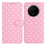 For Honor Magic8 Pro 5G Leather Case Polka Dot Pattern Wallet Stand Folio Phone Cover