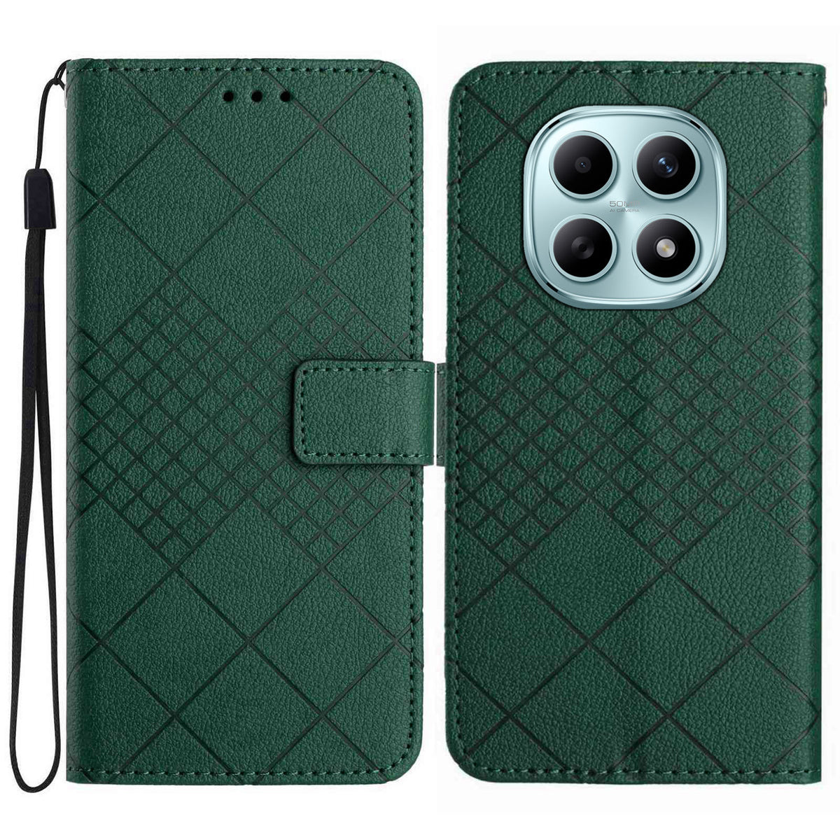 For Xiaomi Redmi Note 15 Pro 4G (Global) Case Wallet Imprint PU Leather Flip Folio Phone Cover