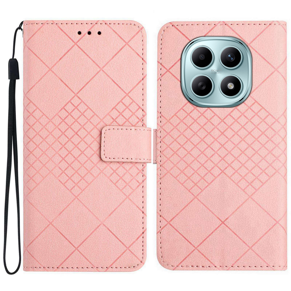 For Xiaomi Redmi Note 15 Pro 4G (Global) Case Wallet Imprint PU Leather Flip Folio Phone Cover