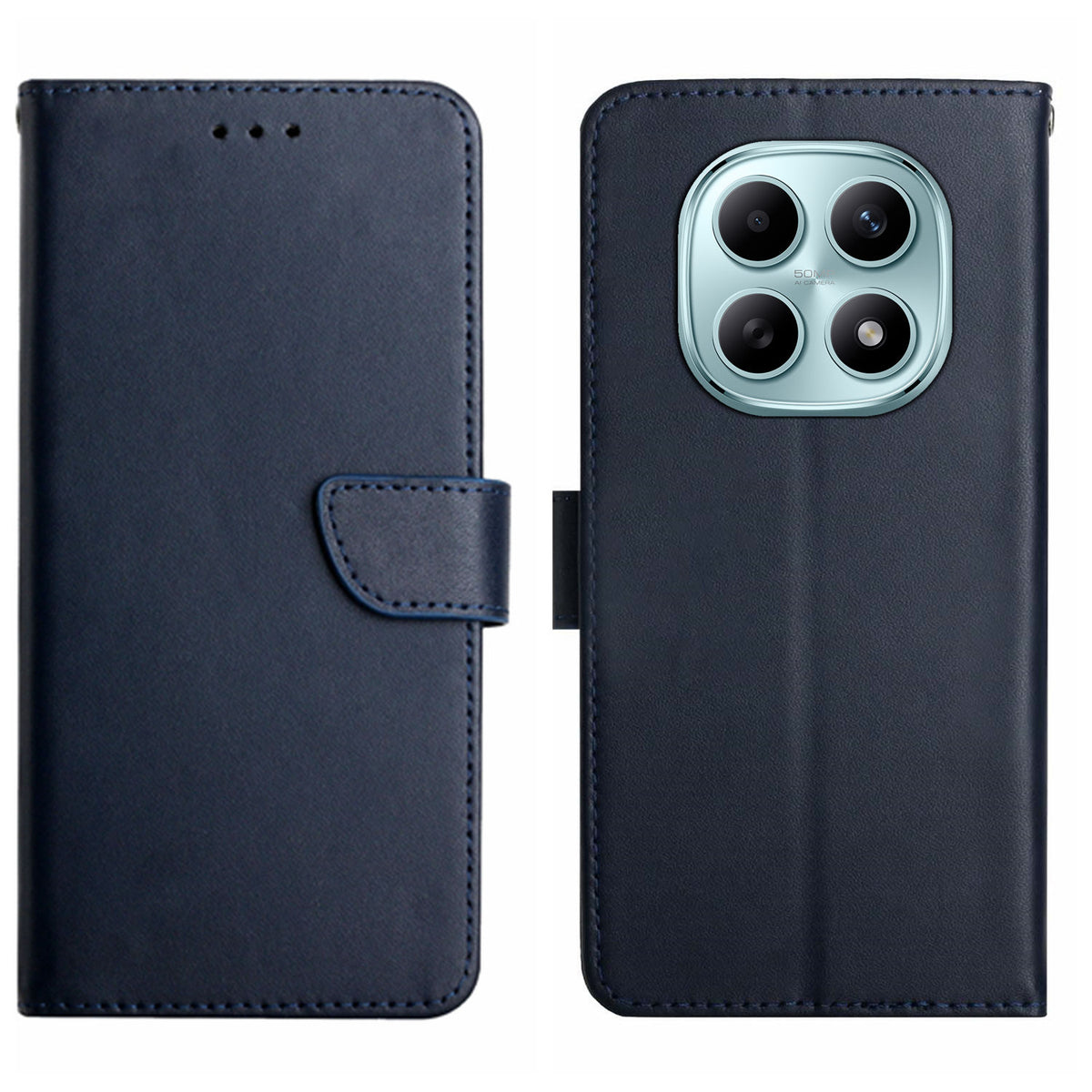 For Xiaomi Redmi Note 15 Pro 4G (Global) Case Genuine Cow Leather Phone Cover Nappa Texture