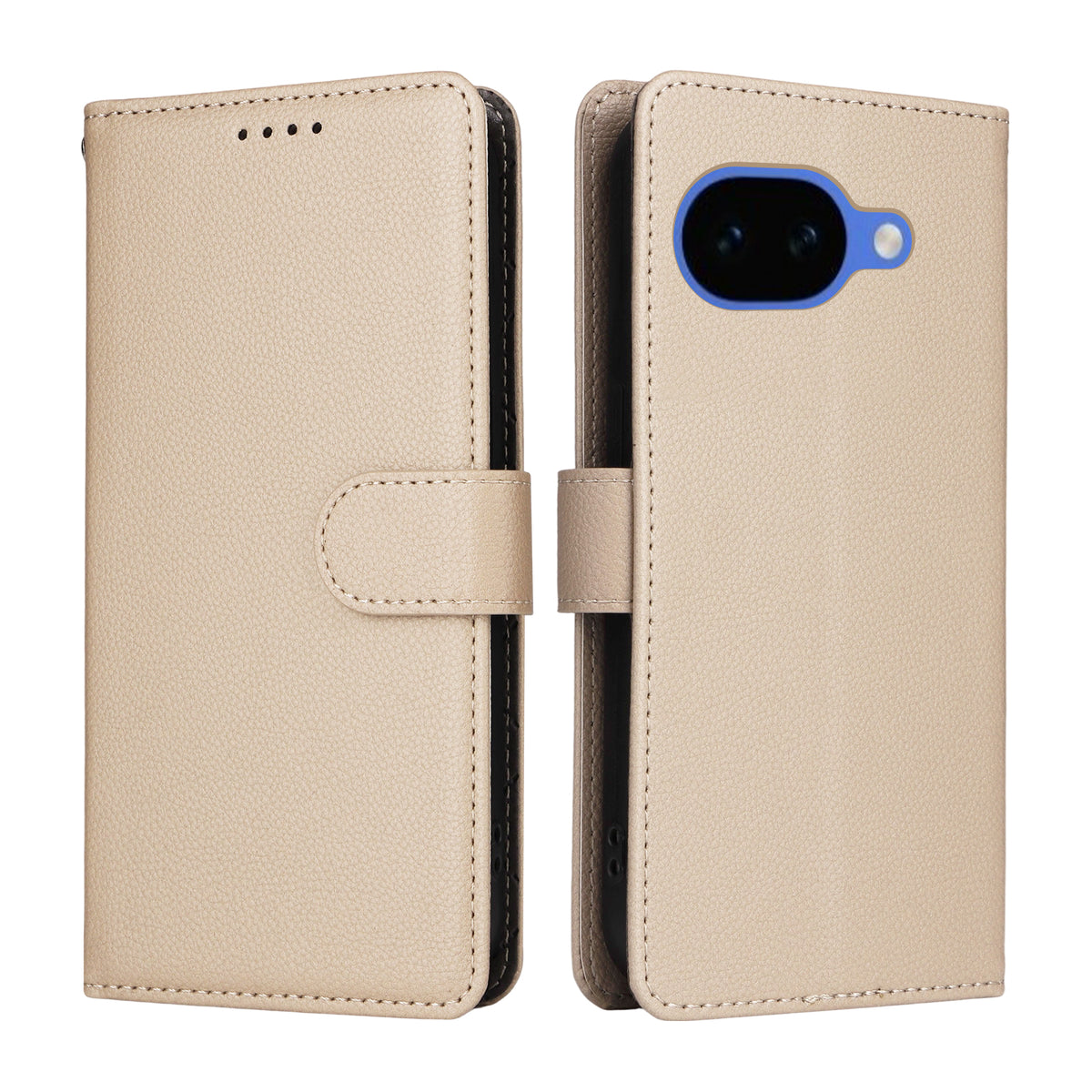 Til Google Pixel 10a Cover RFID Blokerende 3 Kortlommer PU Læder Telefoncover med Håndrem
