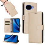 Til Google Pixel 10a Cover RFID Blokerende 3 Kortlommer PU Læder Telefoncover med Håndrem
