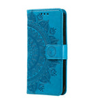 For Samsung Galaxy A57 5G Stand Case Imprinted Totem PU Leather Wallet Phone Cover with Wrist Strap