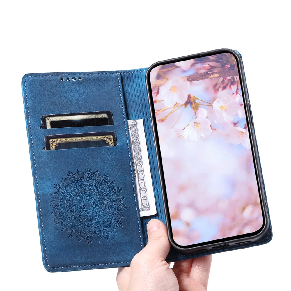 For Samsung Galaxy A57 5G Case Magnetic Closing Leather Phone Cover Pattern Imprinted