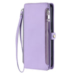 For Samsung Galaxy A57 5G Case TPU + PU Leather Wallet Phone Cover with Wrist Strap