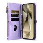 For Samsung Galaxy A57 5G Case TPU + PU Leather Wallet Phone Cover with Wrist Strap