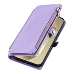 For Samsung Galaxy A57 5G Case TPU + PU Leather Wallet Phone Cover with Wrist Strap