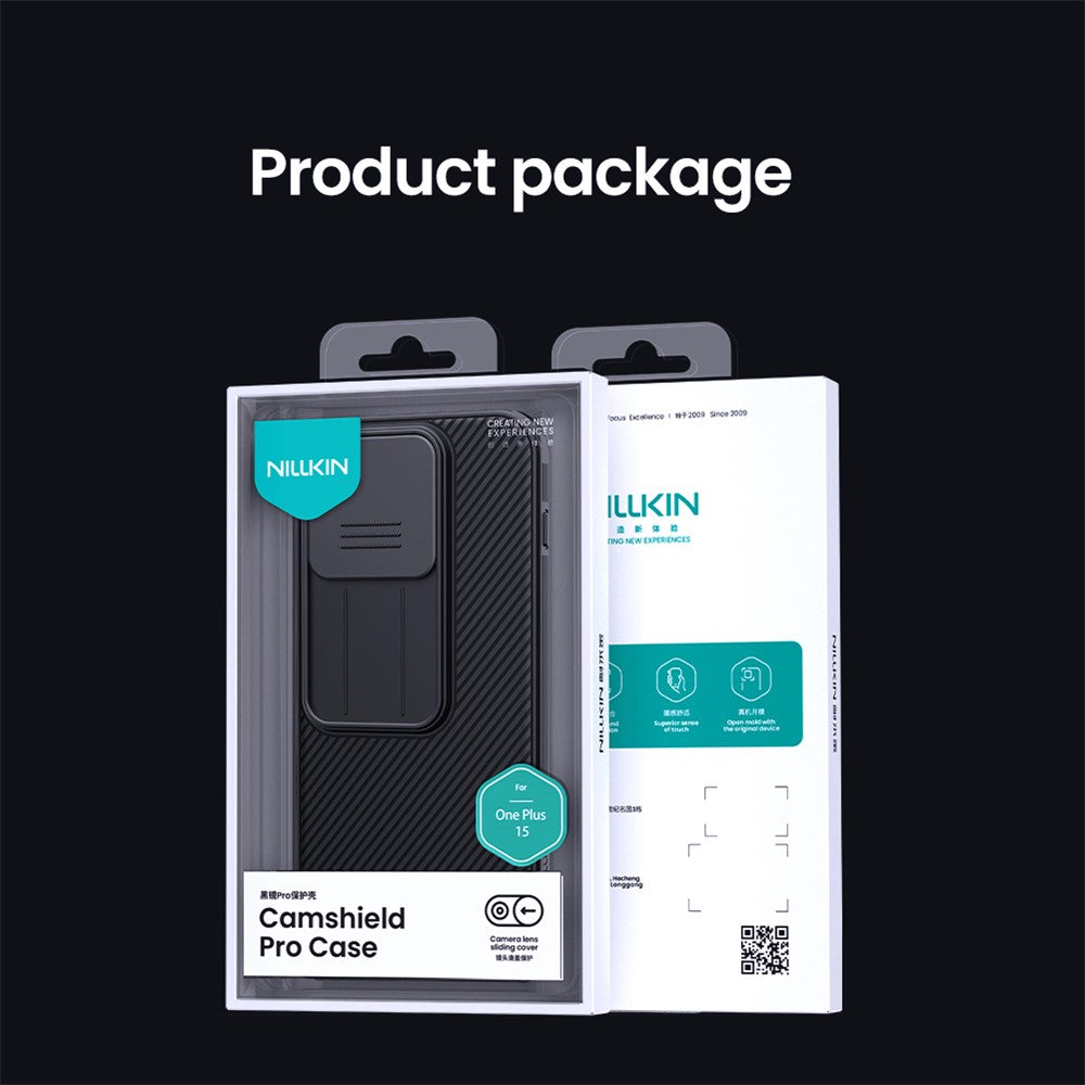 NILLKIN Camshield Pro Series för OnePlus 15 5G-skal PC + TPU-mobilskydd med kamerareglage